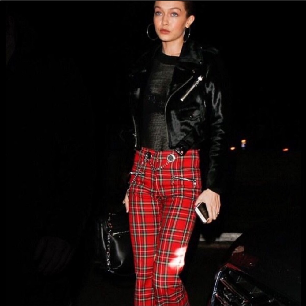 Miaou checkered plaid pants